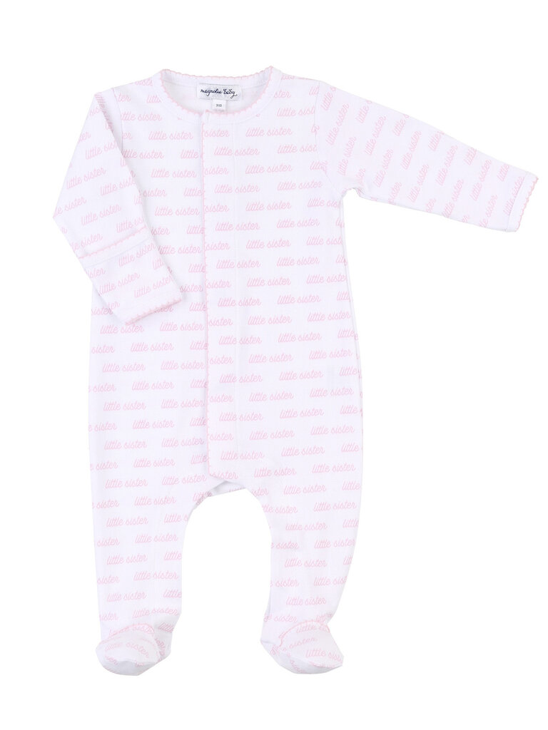 Magnolia Baby Little Sister Printed Footie