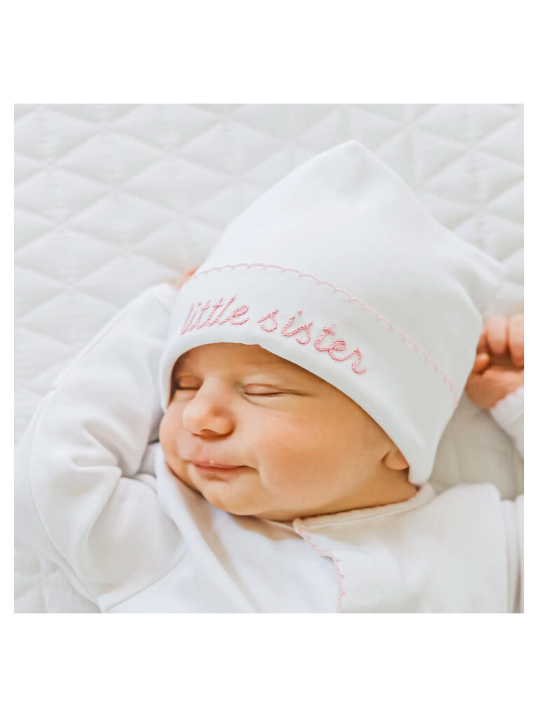 Magnolia Baby Little Sister Embroidered Hat