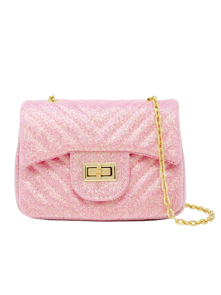 Zomi Gems Pink Glitter Wave Handbag
