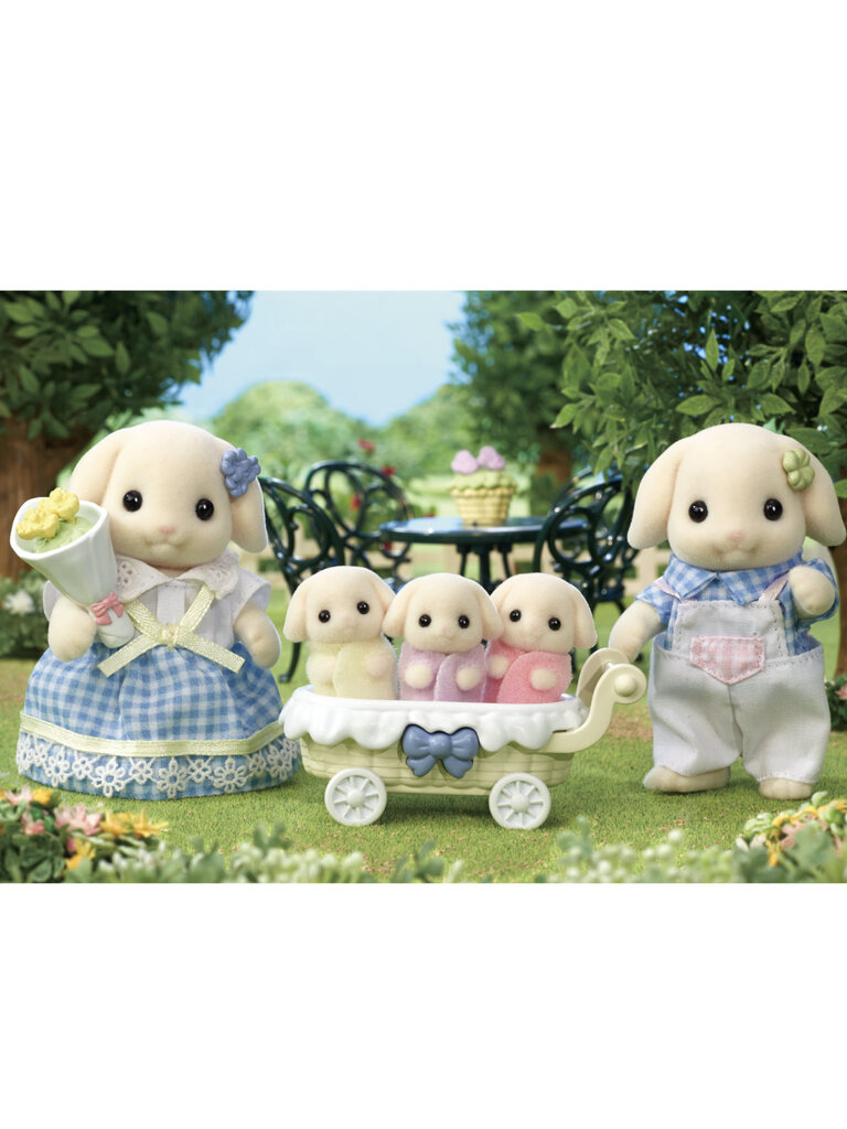 Calico Critters Flora Rabbit Family