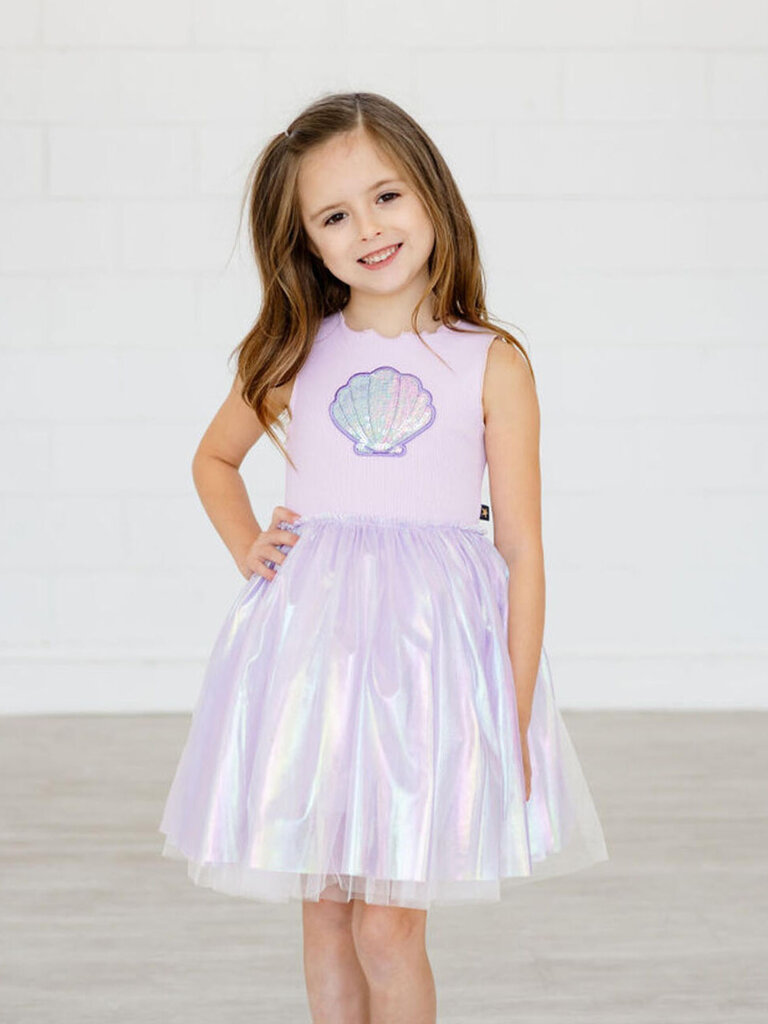 Petite Hailey Purple Pearl Tutu Dress