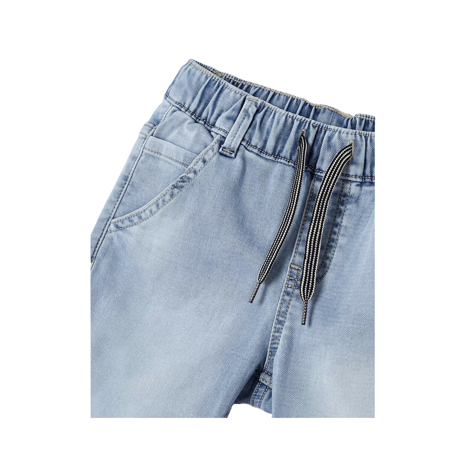 Mayoral Bermuda Soft Denim Jogger Short Mayoral Bermuda Soft Denim Jogger Short