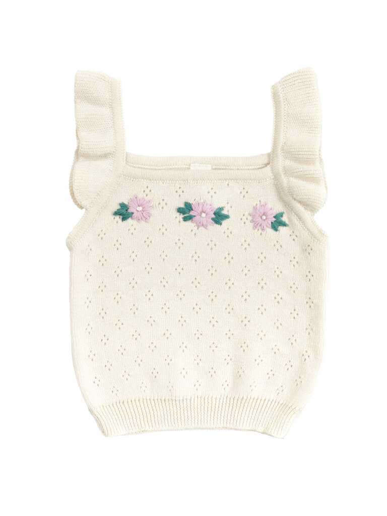 tun tun Natural Floral Embroidered Set