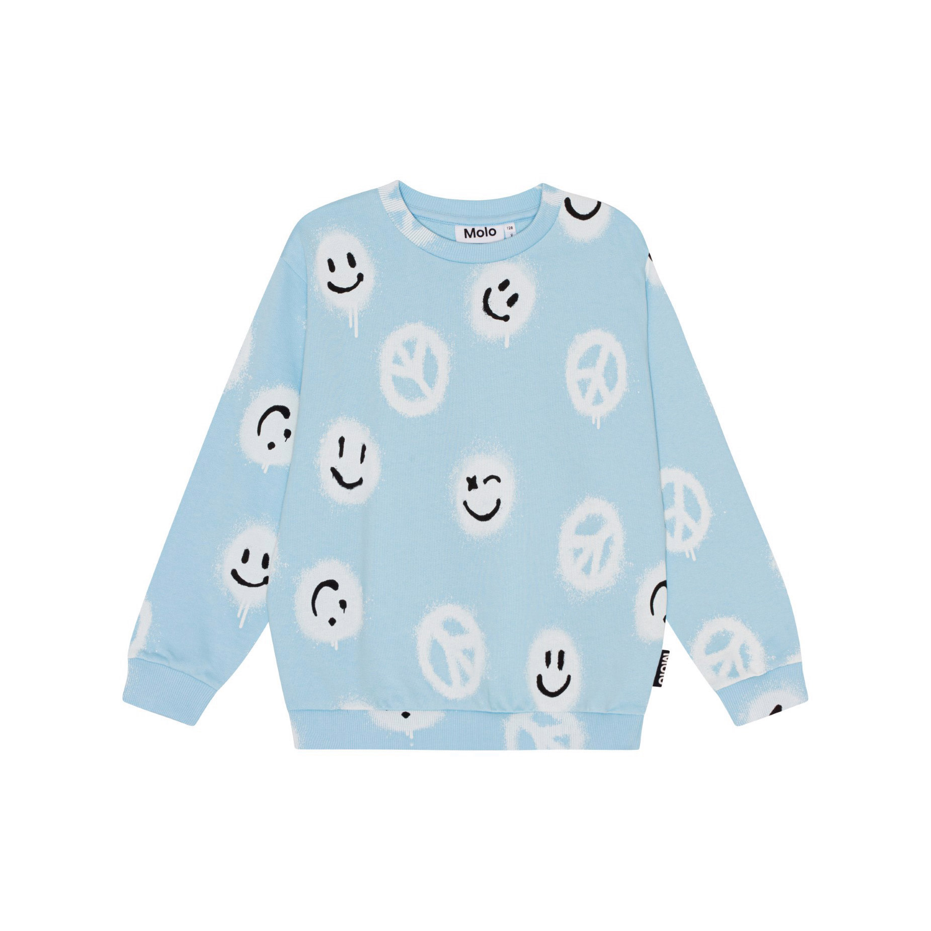 Molo smiley-print jersey shorts - Blue