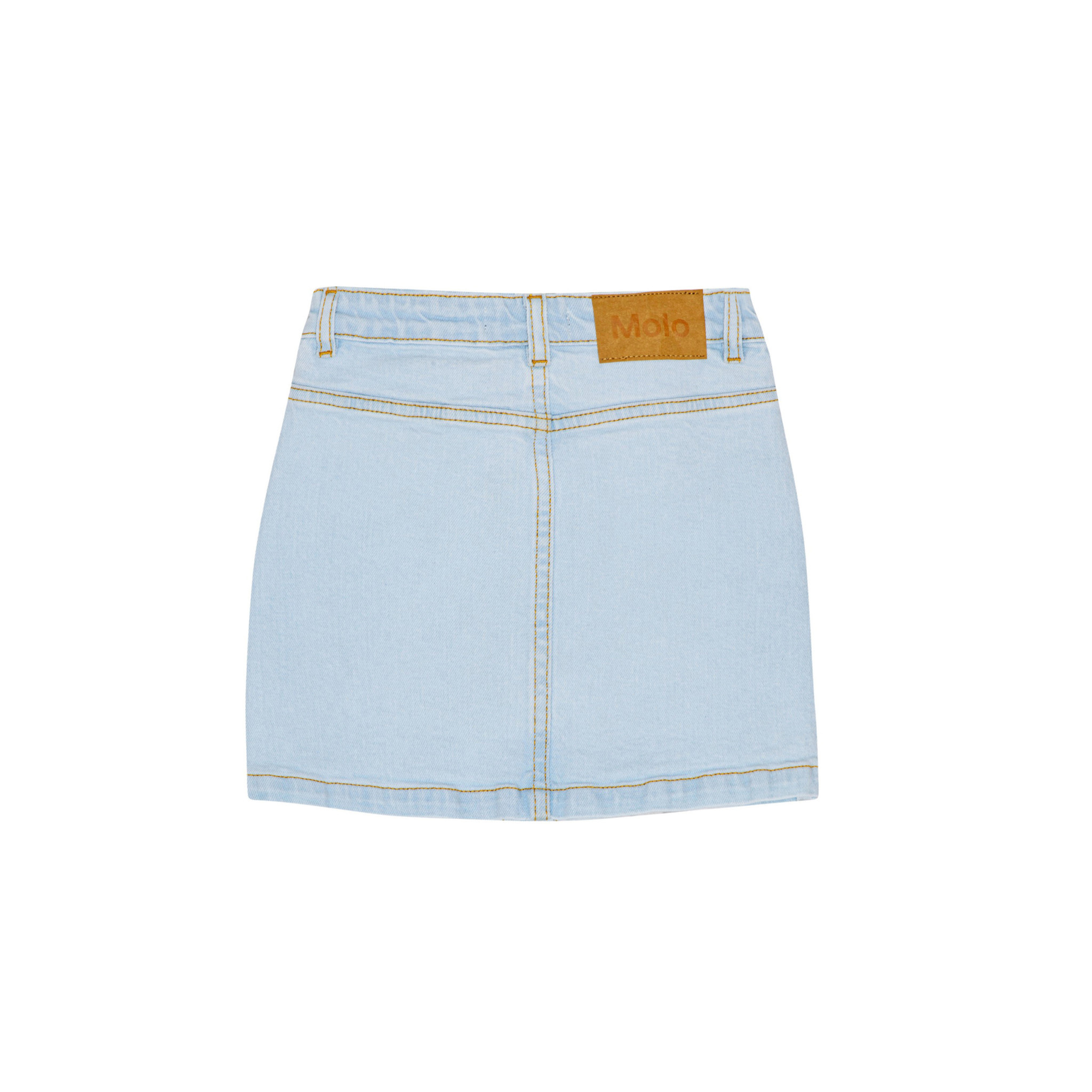 Molo Girl's Bera Denim Skirt, Size 5-6