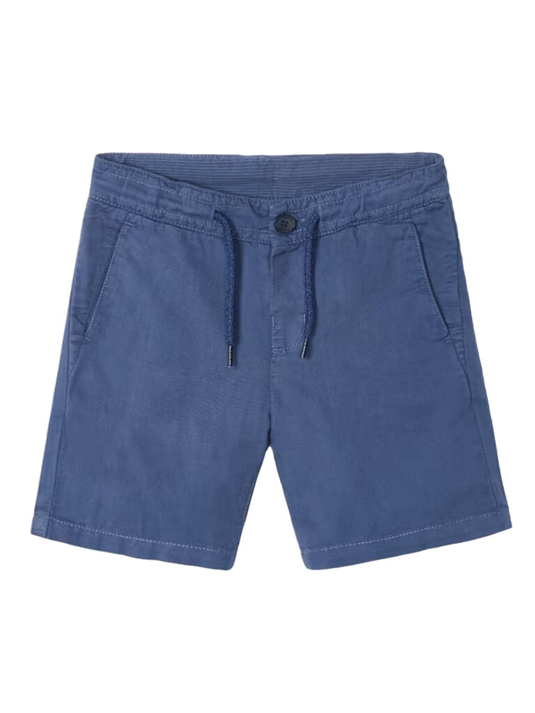 Mayoral Blue Cotton Linen Shorts