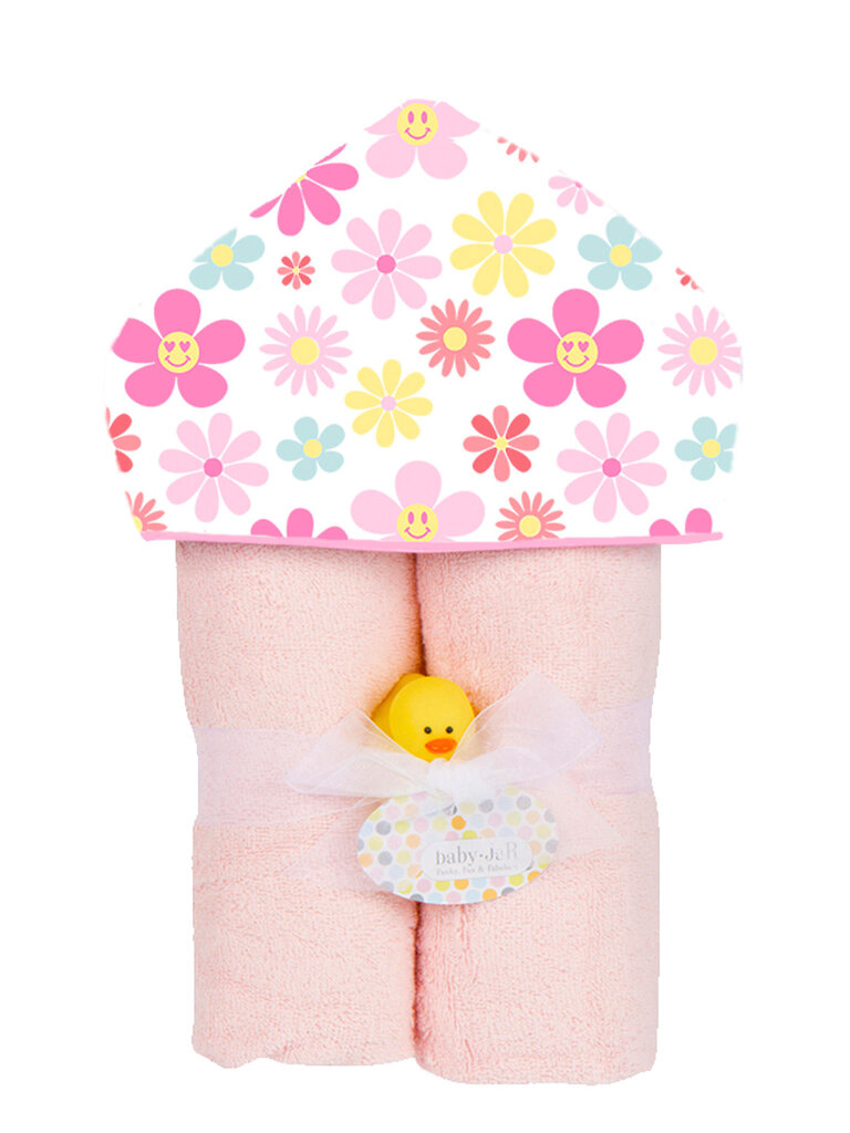 Baby Jar Flower Power Hooded Towel