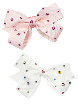 Bari Lynn Crystallized Grosgrain Bow Bari Lynn Crystallized Grosgrain Bow