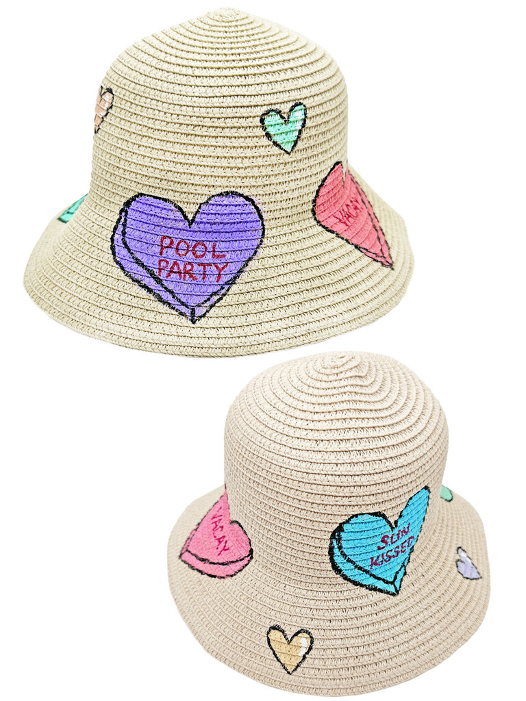 Mornings Optional Painted Straw Summer Hat
