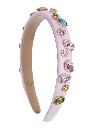 Bari Lynn Jeweled Pink Heart Brush main image 1