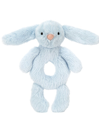 Jellycat Bashful Blue Bunny Ring Rattle Jellycat Bashful Blue Bunny Ring Rattle