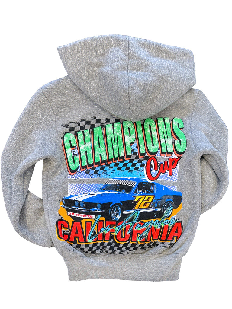 Californian Vintage Grey Champions Zip Hoodie