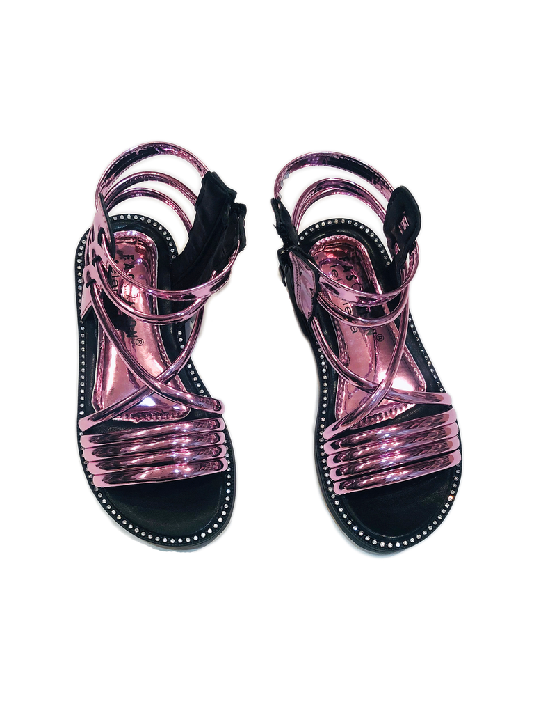 Patent Gladiator Sandals