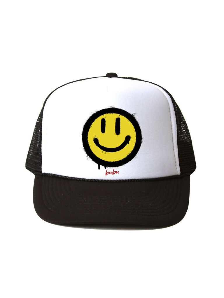 Bubu Black All Smiles Trucker Hat