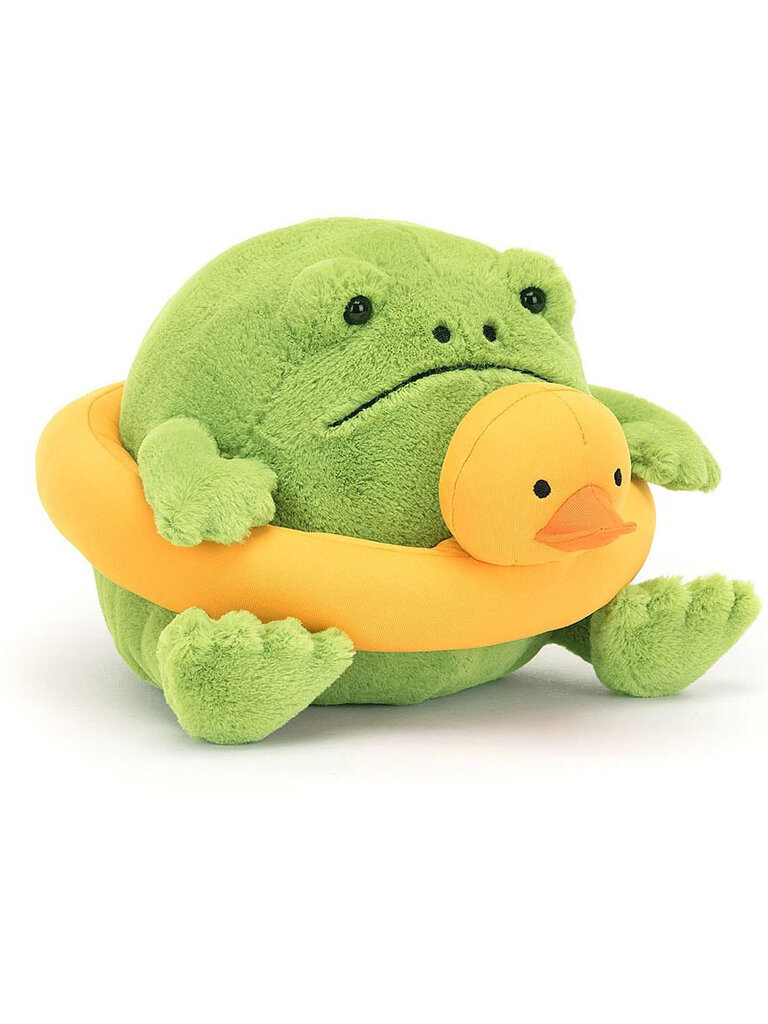 Jellycat Ricky Rain Frog Rubber Ring - Pumpkin and Bean
