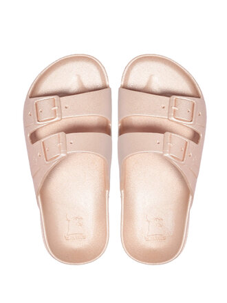 Metallic Nude Scented Sandals