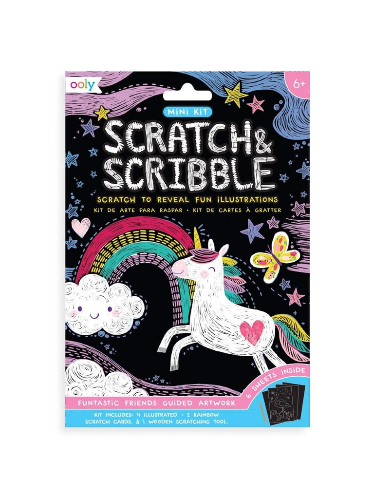ooly Mini Scratch & Scribble - Funtastic Friends