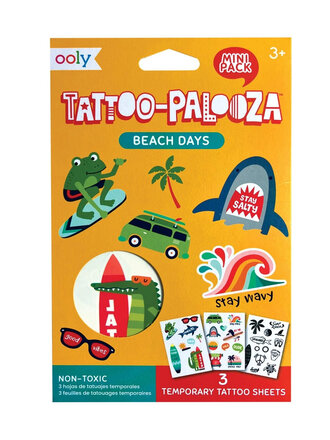 ooly Mini Temporary Tattoos - Beach Days ooly Mini Temporary Tattoos - Beach Days