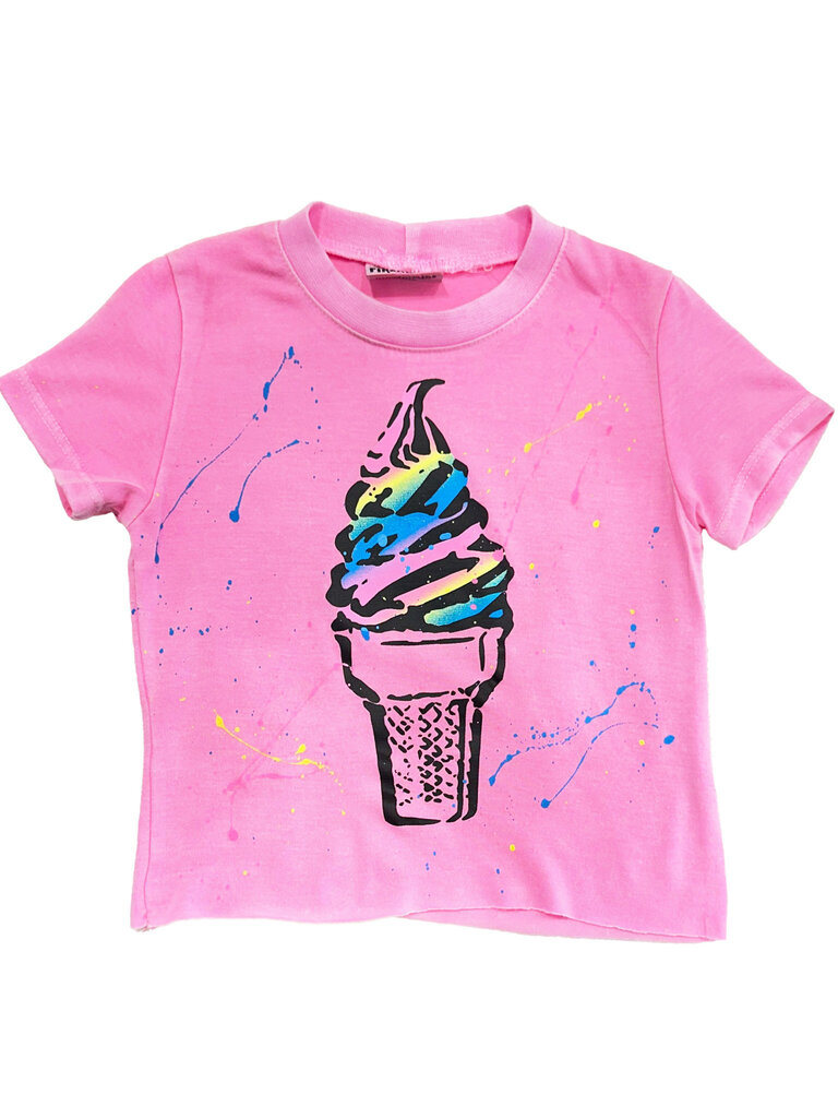 Firehouse Rainbow Ice Cream Splatter T-Shirt