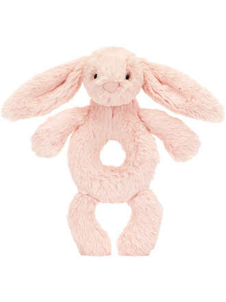 Jellycat Bashful Blush Bunny Ring Rattle Jellycat Bashful Blush Bunny Ring Rattle