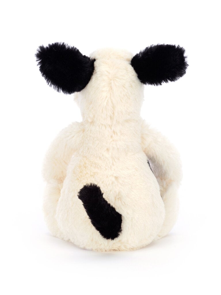 Jellycat Bashful Black & Cream Puppy Little