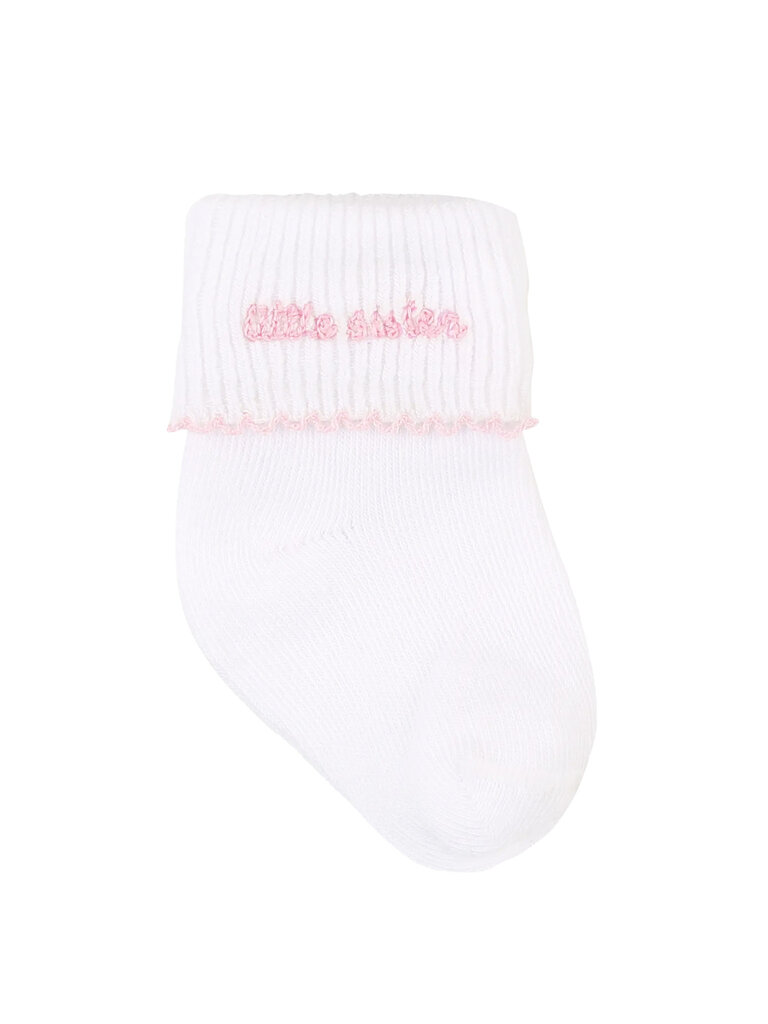 Magnolia Baby Little Sister Embroidered Socks