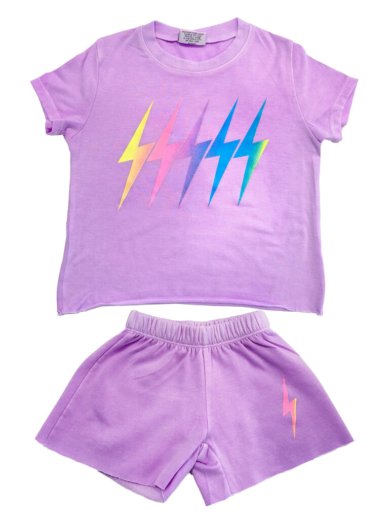 Firehouse Lavender Bolt Shorts