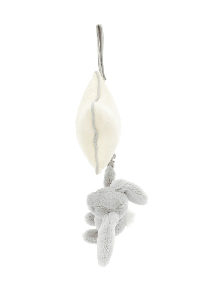 Jellycat Bashful Grey Bunny Musical Pull