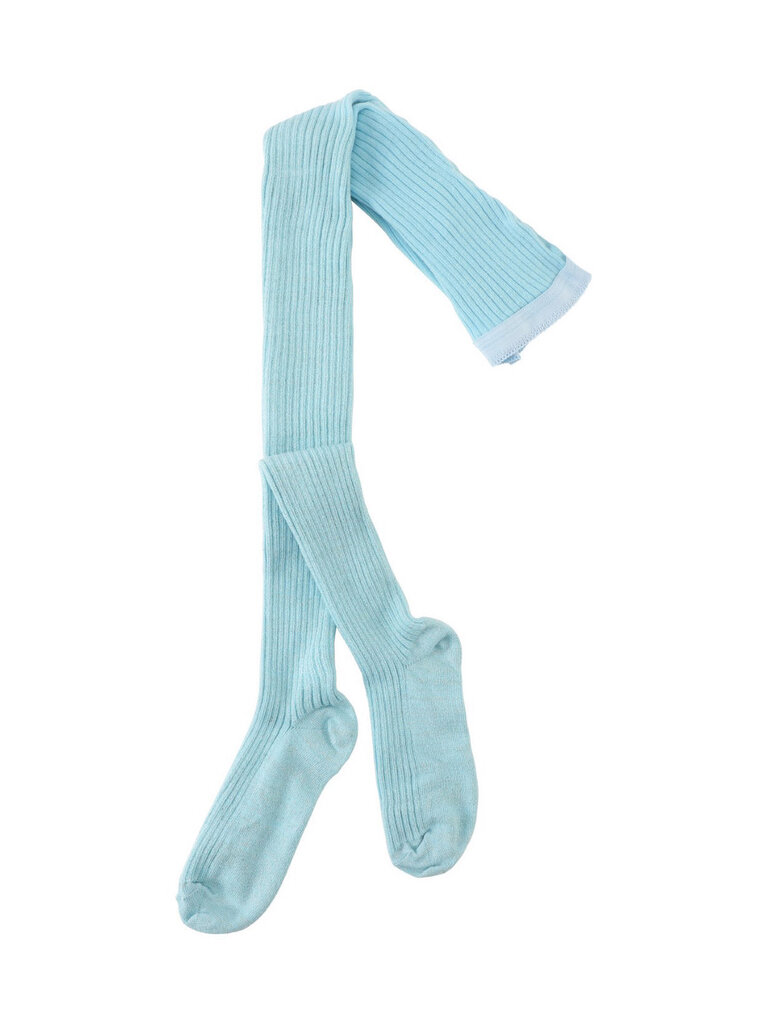 Molo Glitter Rib Tights - Fragile Blue