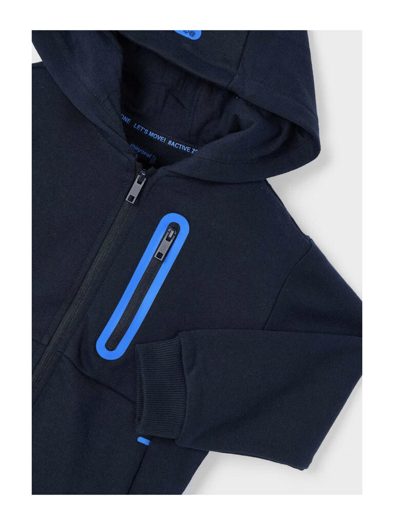 Mayoral Blue & Black Zip Hoodie