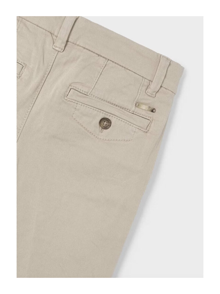 Mayoral Beige Cotton Chino Trousers