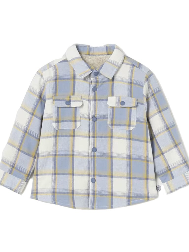 Mayoral Baby Plaid Sherpa Shirt