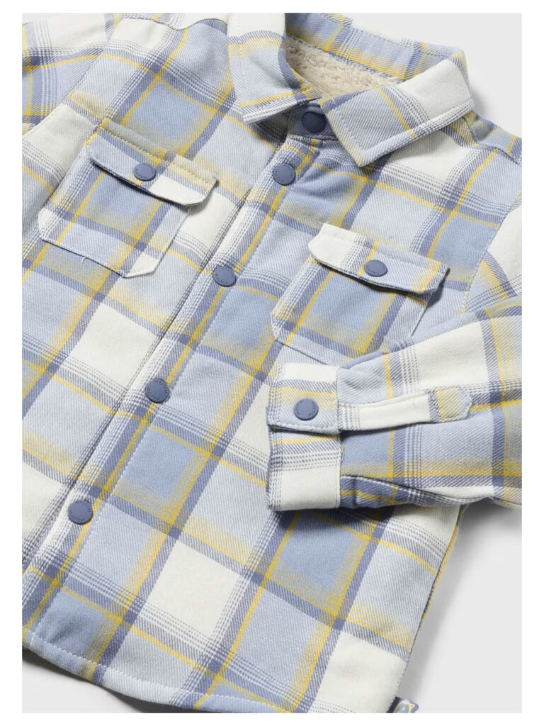 Mayoral Baby Plaid Sherpa Shirt