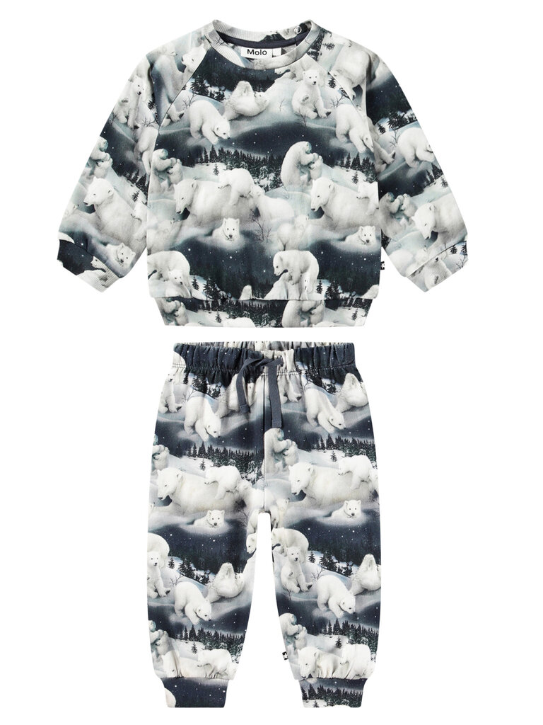 Molo Polar Bears Sweatshirt Set