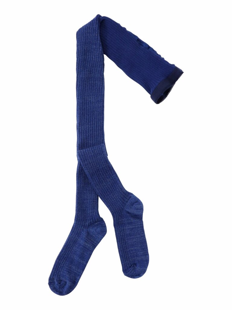 Molo Glitter Rib Tights - Vibrant Blue