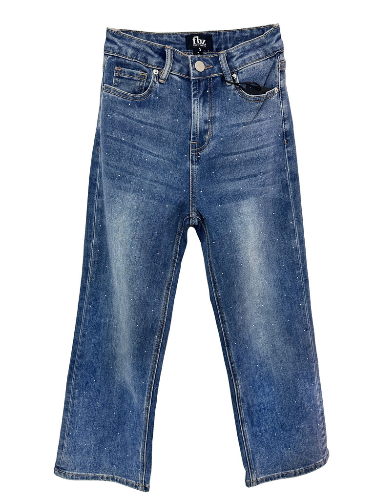 Flowers by Zoe Rhinestone Navy Denim Jeans