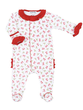 Magnolia Baby Chloe's Classics Red Ruffle Footie