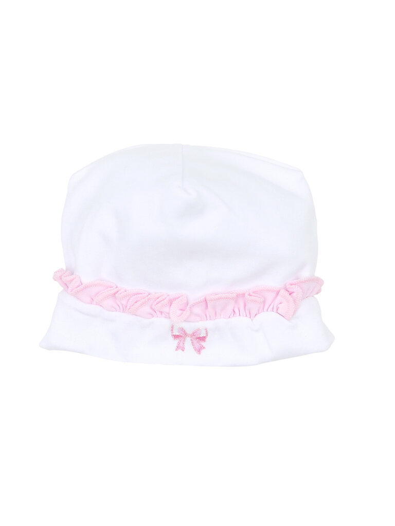 Magnolia Baby Baby Bows Embroidered Ruffle Hat