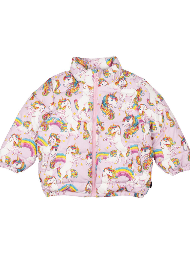 Rock Your Baby Unicorn Rainbow Padded Jacket