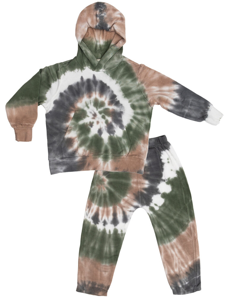 Fairwell Camo Spiral Lounge Hoodie Set