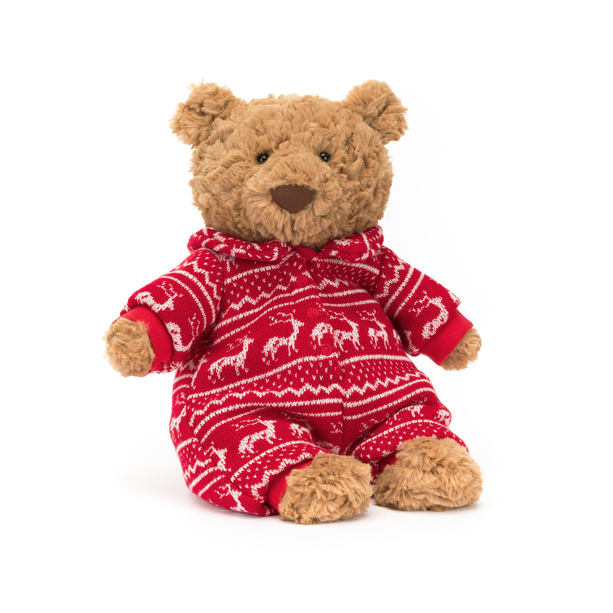 Jellycat Bartholomew Bear Winter Pajamas Pumpkin and Bean
