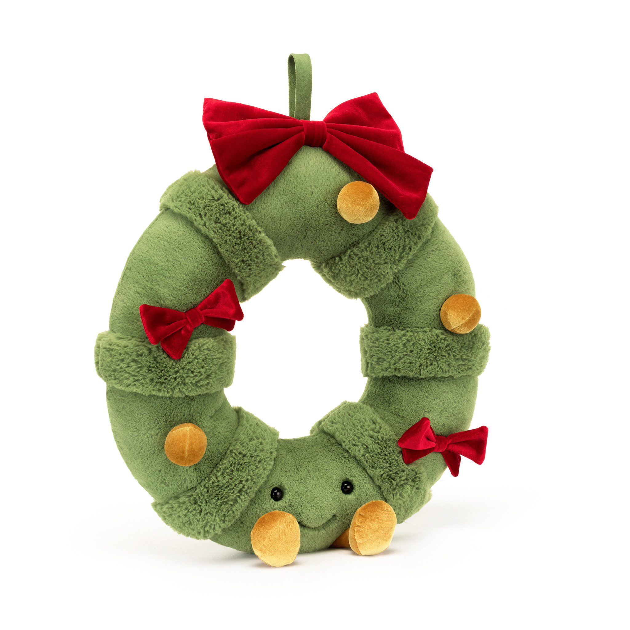 Jellycat Amuseables Decorated Christmas Wreath Pumpkin and Bean