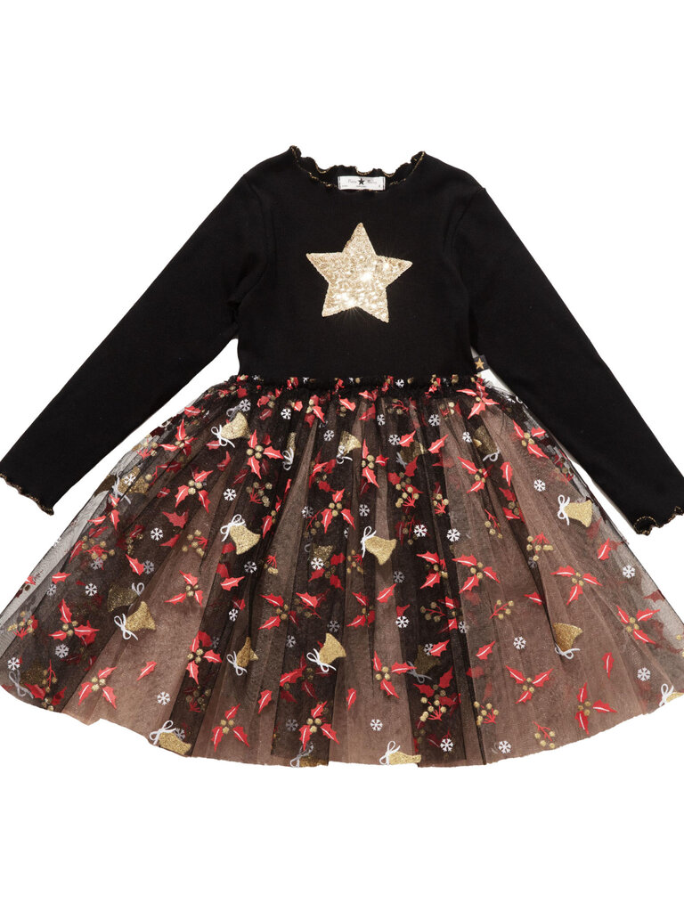 Petite Hailey Gold Star Tutu Dress