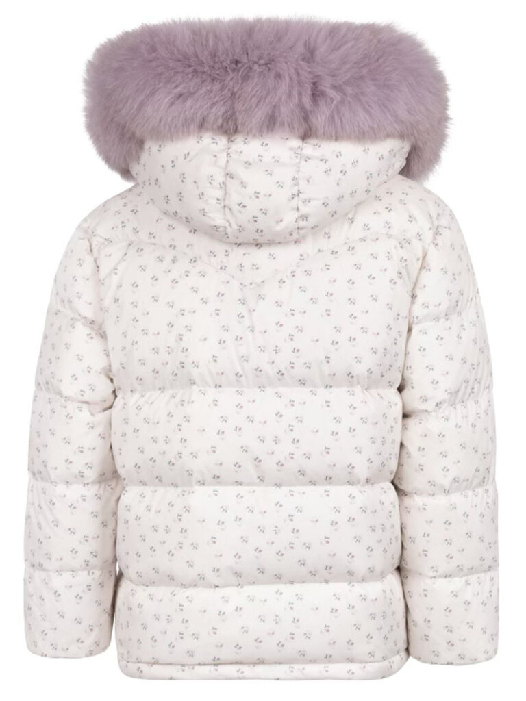 Pamplemousse Purple Ditzy Floral Coat