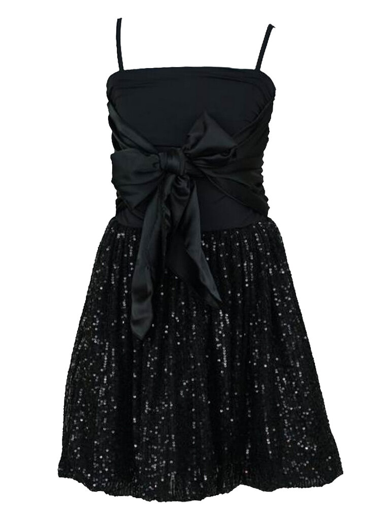 Flowers by Zoe Sequin Black Bow Dress