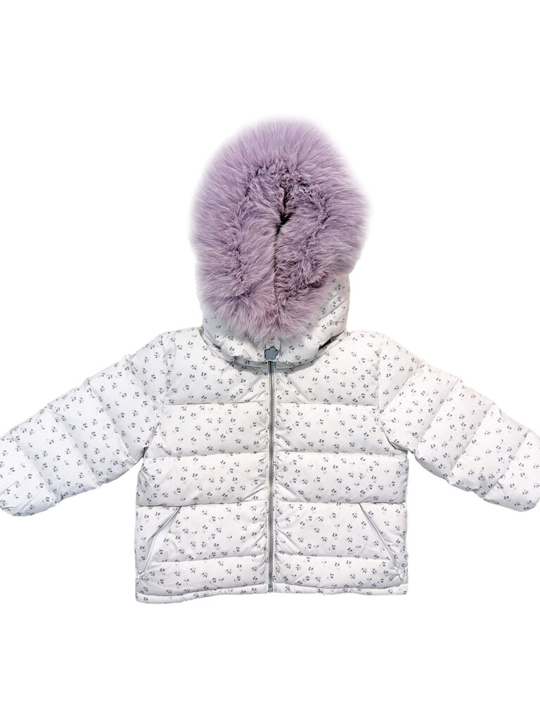 Pamplemousse Purple Ditzy Floral Coat