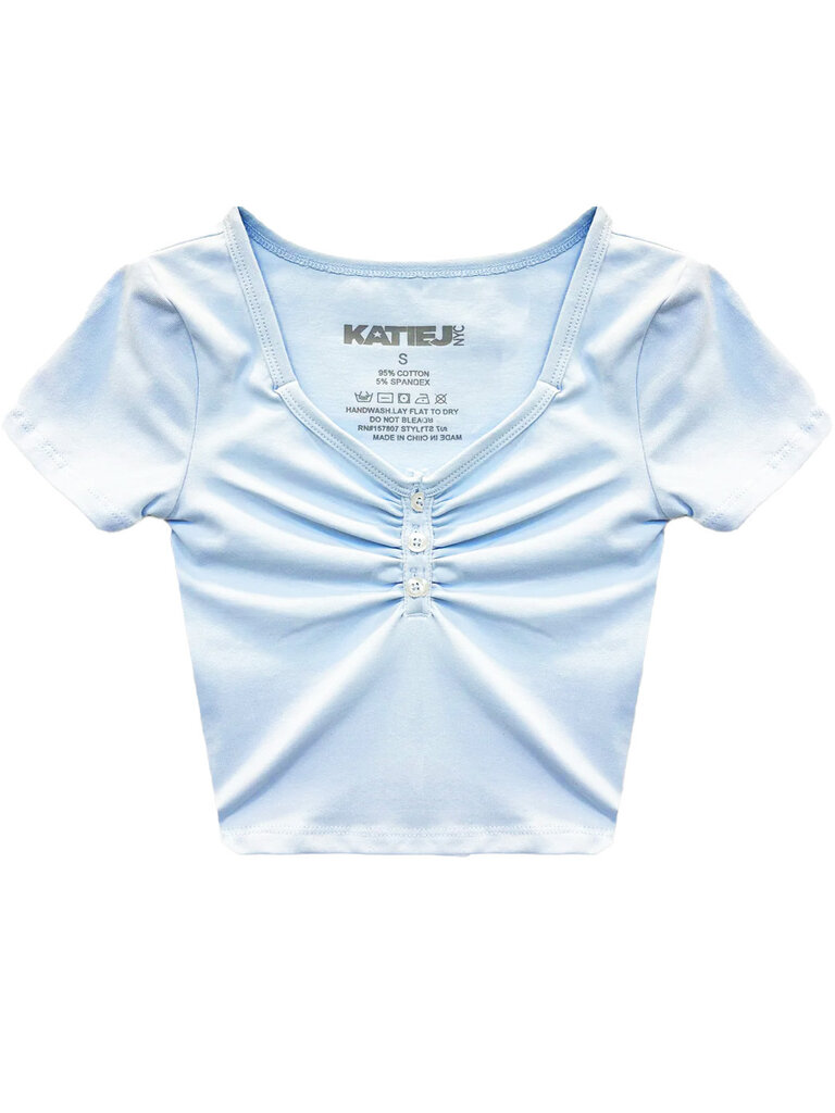 KATIE J Keely Top - Baby Blue