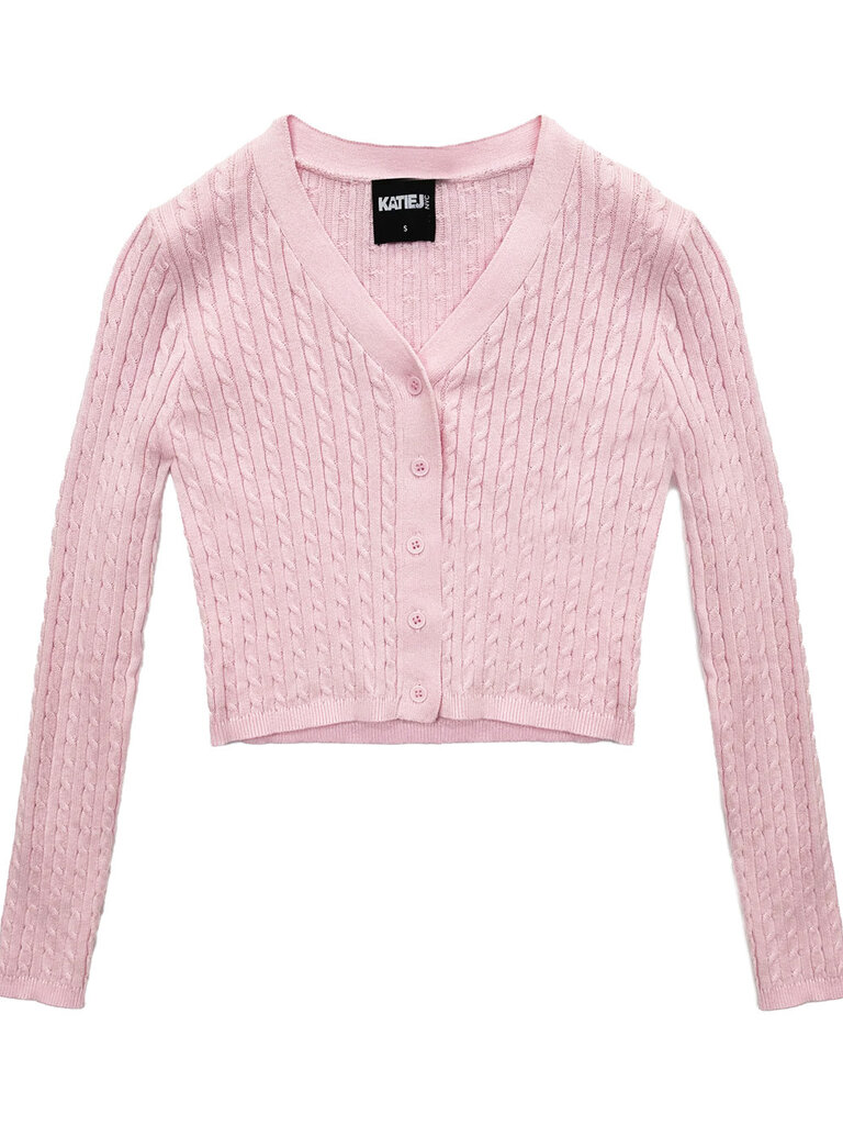 KATIE J Rory Cardigan - Baby Pink