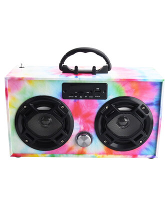 Trend Tech Brands Tye Dye Wireless Boombox Trend Tech Brands Tye Dye Wireless Boombox