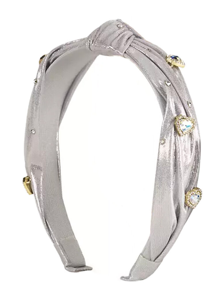 Bari Lynn Shimmer Jewel Heart Headband